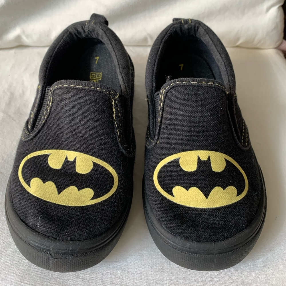 COPY - Toddler Batman slip on canvas shoes